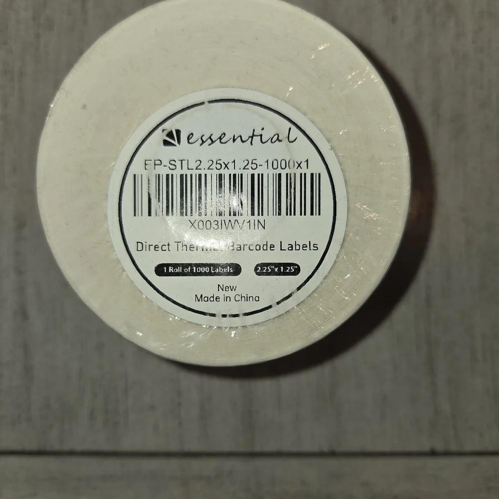 Essential White Direct Thermal Barcode Labels - NEW